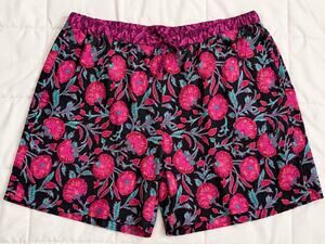 Title: Sundance Women’s Medium Floral Pull-On Shorts Pink Teal Black Boho